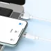 Close-up on the white BWOO BO-X315C USB-A connector plugged into a laptop, with the Type-C end charging a phone.