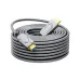 Dtech DT-HF8070K HDMI to HDMI fiber optic cable, coiled up on a white background, showing its armored design.