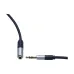 Dtech DT-T0218 3.5mm audio extension cable, female jack to male 3-pole plug, black cable.
