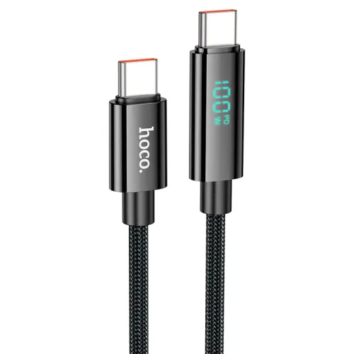 Hoco U125 Benefit Type-C 100W Fast Charging Data Cable With Display