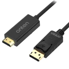 Onten OTN-DP302 3 Meter DisplayPort Male to HDMI Male Cable