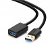 Ugreen USB3.0 A male to female flat cable Black 2M