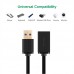 Ugreen USB3.0 A male to female flat cable Black 2M