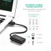 Ugreen USB Audio Adapter External Stereo Sound Card With 3.5mm Headphone And Microphone Jack
