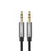 UGREEN AV119 3.5mm male to male audio cable close-up with gold plated connectors and durable metal housing