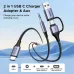 The Ugreen CM772 2-in-1 USB C Charger Adapter & Aux cable with 3.5mm jack, USB C PD, and USB A QC connectors.