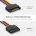 UGreen 50718 SATA 15P Male to Female Extension Cable 0.2M