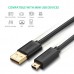 UGreen 10355 USB 2.0 A Male To Mini 5 Pin Male cable 1M