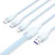 Vention CTRLG 1.5M 120W 3-in-1 USB to Type-C & Lightning & Micro-B Cable