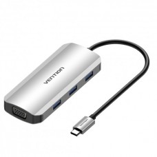 Vention TOIHB USB-C to HDMI VGA USB 3.0x3 PD Docking Station 