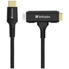 Verbatim 1.2M USB-C To Lightning 2-in-1 Cable