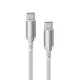 Vyvylabs VCSCC-01 Crystal Series Type-C to Type-C Fast Charging Cable White