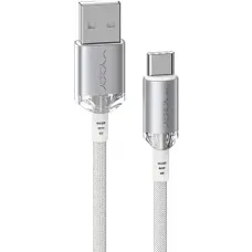 Vyvylabs VCSUC-01 Crystal Series USB to Type-C 1M Fast Charging Cable White