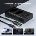 K&F Concept KF28.0009V1 Dual-Slot Charger Kit multiple charging option