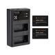 K&F Concept LP-E17 Battery and Dual Slot Battery Charger Kit