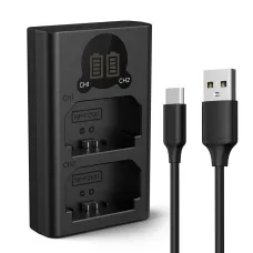 K&F Concept NP-FZ100 Dual Slot Camera Battery Charger With LCD Screen