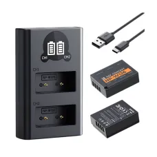 K&F Concept NP-W126 Dual Battery & Dual Slot Charger