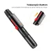 Angled studio view of K&F Concept SKU.1691 Lens Cleaning Pen Brush showcasing telescopic sliding button mechanism
