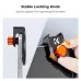 Detail view of K&F Concept KF01-2675 67mm Magnetic Phone Filter Adapter clamp with stable orange locking knob.