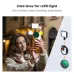 Lifestyle view of K&F Concept KF01-2675 67mm Magnetic Phone Filter Adapter with LED light mounted for video shooting.
