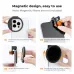 Instructional view of K&F Concept KF01-2675 67mm Magnetic Phone Filter Adapter showing four steps for magnetic filter use.