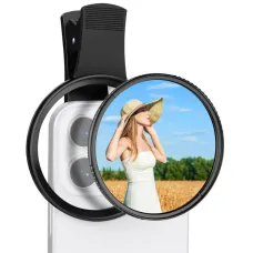 K&F Concept KF01.2900V2 67mm Clip-on CPL&Black Mist 1/4 Phone Camera Lens Filter