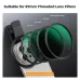 Front view of K&F Concept KF31-142 67mm Thread Clip holding filters on smartphone camera for enhanced photography.