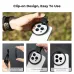 Instructional view of K&F Concept KF31-142 67mm Thread Clip showing three easy steps to attach filters on phone.