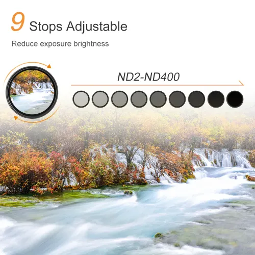 K&F Concept KF01.1111 67mm ND2-ND400 Variable Fader ND Lens Filter