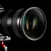 Close-up of Sony lens with K&F Concept KF01.1111 67mm ND Filter mounted showing optical glass elements.
