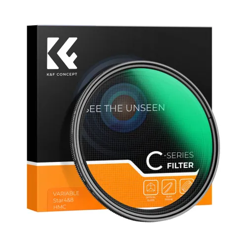 K&F Concept KF01.2331 67mm Optical Ultra-Clear Glass 4 to 8-Point Variable Star Filter