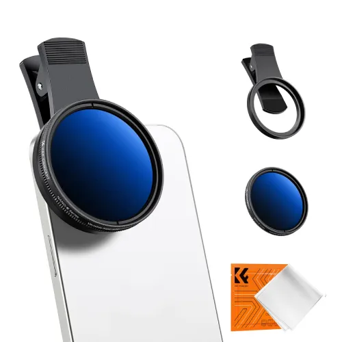 K&F Concept KF01.2639 52mm Clip-on ND2-400 Phone Camera Lens Filter Kit