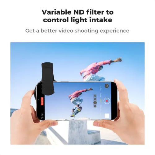 K&F Concept KF01.2639 52mm Clip-on ND2-400 Phone Camera Lens Filter Kit