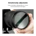Close-up of K&F Concept KF01.2669V1 67mm Center Field Split Filter lens showing rotational adjustment for flexible use.