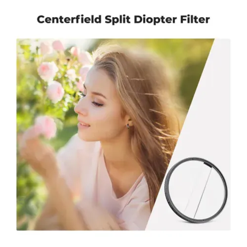 K&F Concept KF01.2669V1 67mm Center Field Split Diopter Lens Filter