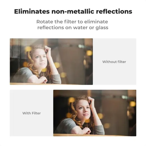 K&F Concept KF01.2676 52mm Clip-on CPL Phone Camera Lens Filter Kit