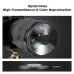 Close-up of K&F Concept KF01.2711 67mm Spiral Halo Filter highlighting optical glass quality and 13.2mm thickness design.