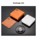 Package view of K&F Concept KF01.2711 67mm Spiral Halo Filter set including orange box, cloth, storage case, and filter.