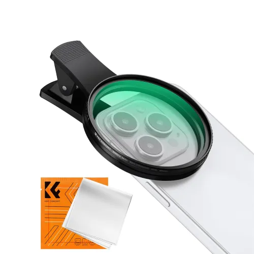 K&F Concept KF01.2898V2 67mm Clip-on Black Mist 1/4 Phone Camera Lens Filter