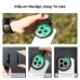 Instructional view of K&F Concept KF01.2898V2 67mm Clip-on Black Mist 1/4 Filter showing clip-on installation steps.