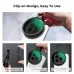 Instructional view of K&F Concept KF01-2901V2 67mm ND2-32 Filter showing clip-on design steps for smartphone use.
