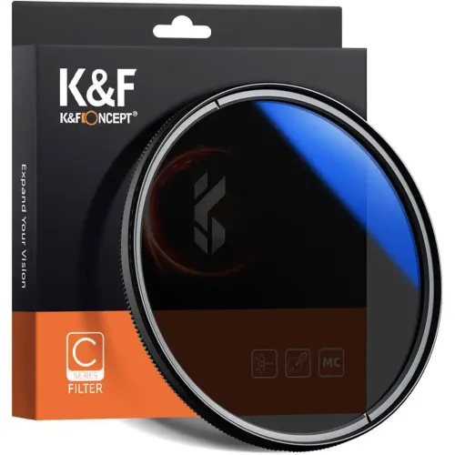 K&F Concept 62mm Blue Multi Coated HMC C Series CPL Camera Lens Filter