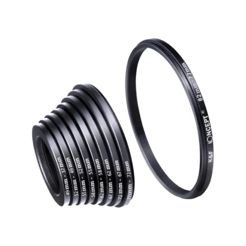 K&F Concept SKU.0629 9-in-1 Step Down Filter Ring Adapter Set