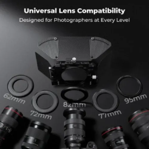 K&F Concept SKU.2322V1 Matte Box Kit Pro With Two 4×5.65″ Square Filters