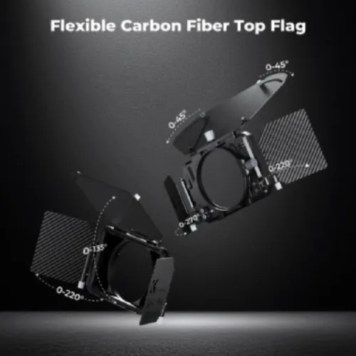 K&F Concept SKU.2322V1 Matte Box Kit Pro With Two 4×5.65″ Square Filters