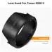 Angled studio view showing K&F Concept KF03.105 Canon ES-68 II Lens Hood standalone design.
