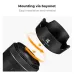 Close-up angled view highlighting bayonet mount installation of K&F Concept KF03.106 Canon EW-63C Lens Hood