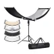K&F Concept KF18.0012 4-in-1 U-Shape Curved Foldable Lighting Reflector Panel With Carrying Bag