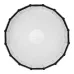 Front view of the white diffusion panel and black rim of the Godox S85T softbox.