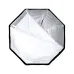 Godox 95cm Umbrella Octagon Softbox front view of light focus